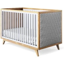 Romina Uptown Classic Crib (Tufted Sides) -Babyletto Store 15017DV GRL