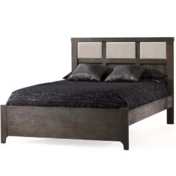 Natart Rustico Double Bed With Low-Profile Footboard & Rails