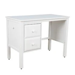 Maxtrix 2-Drawer Student Desk -Babyletto Store 2425l 002 white wood main