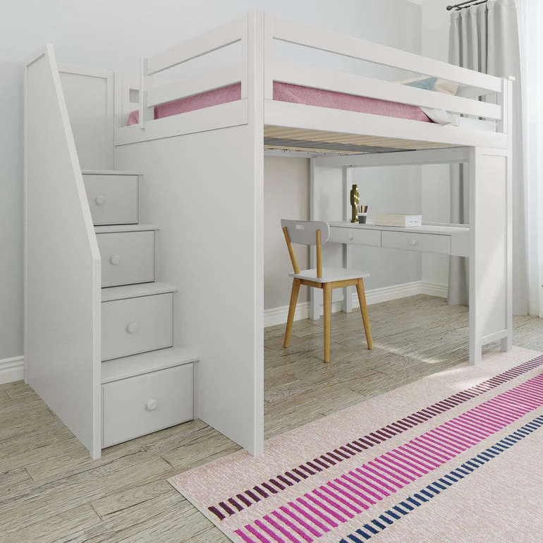 Jackpot Deluxe Fulham Full Size Loft With Staircase + Desk 3 Jackpot Deluxe Fulham Full Size Loft With Staircase + Desk