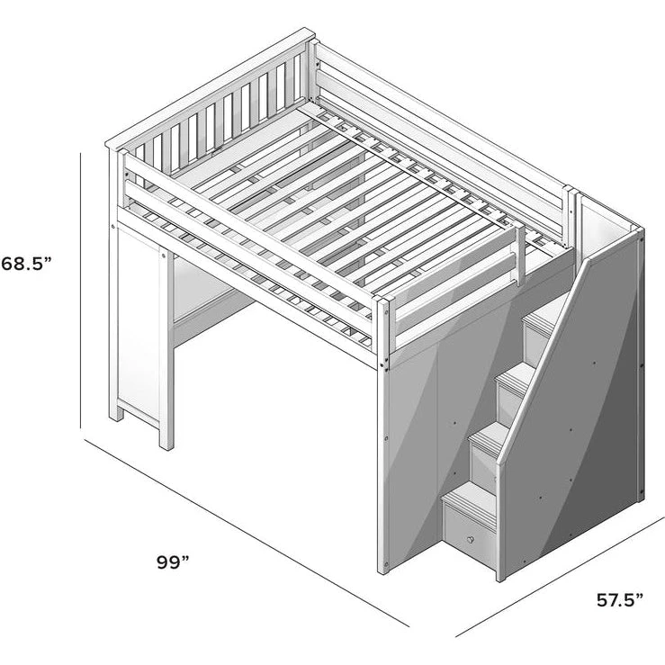 Jackpot Deluxe Fulham Full Size Loft With Staircase + Desk 9 Jackpot Deluxe Fulham Full Size Loft With Staircase + Desk - Image 7