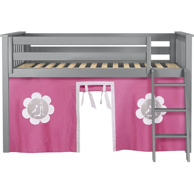 Jackpot Deluxe York Twin Play Loft With Pink/White Curtain 5 Jackpot Deluxe York Twin Play Loft With Pink/White Curtain - Image 3