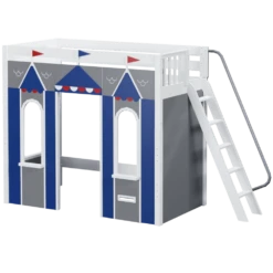 Maxtrix Twin High Loft Bed With Angled Ladder + Playhouse Panels -Babyletto Store ARENA44 WP f86f1767 01c9 4bd8 b86d 48265a3c901c