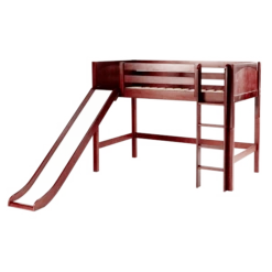 Maxtrix Twin Mid Loft Bed With Slide -Babyletto Store AWESOME CP