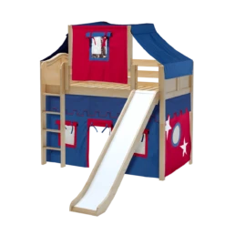 Maxtrix Twin Mid Loft Bed With Straight Ladder, Curtain, Top Tent + Slide 28 Maxtrix Twin Mid Loft Bed With Straight Ladder, Curtain, Top Tent + Slide -Babyletto Store AWESOME21 NC 9d7497ac b838 42e6 b96f 9abc0f9696cb