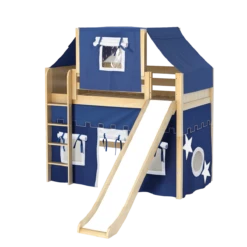 Maxtrix Twin Mid Loft Bed With Straight Ladder, Curtain, Top Tent + Slide 33 Maxtrix Twin Mid Loft Bed With Straight Ladder, Curtain, Top Tent + Slide -Babyletto Store AWESOME22 NP 13267377 fc1a 4eca a7ca 56765e5d5f7d
