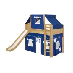 Maxtrix Twin Mid Loft Bed With Straight Ladder, Curtain, Top Tent + Slide 37 Maxtrix Twin Mid Loft Bed With Straight Ladder, Curtain, Top Tent + Slide -Babyletto Store AWESOME22 NC 54c7f38d 7227 43d2 9ba2 062867da7032