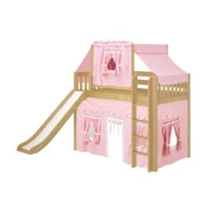 Maxtrix Twin Mid Loft Bed With Straight Ladder, Curtain, Top Tent + Slide 41 Maxtrix Twin Mid Loft Bed With Straight Ladder, Curtain, Top Tent + Slide -Babyletto Store AWESOME23 NS d468b5f2 163c 4927 8af9 6872efbe9f00