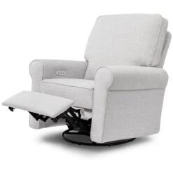 Franklin & Ben Monroe Pillowback Power Recliner 29 Franklin & Ben Monroe Pillowback Power Recliner -Babyletto Store B17787FTLG White Background 02 9e15d125 9cb1 42c1 8708 97fa39e42345