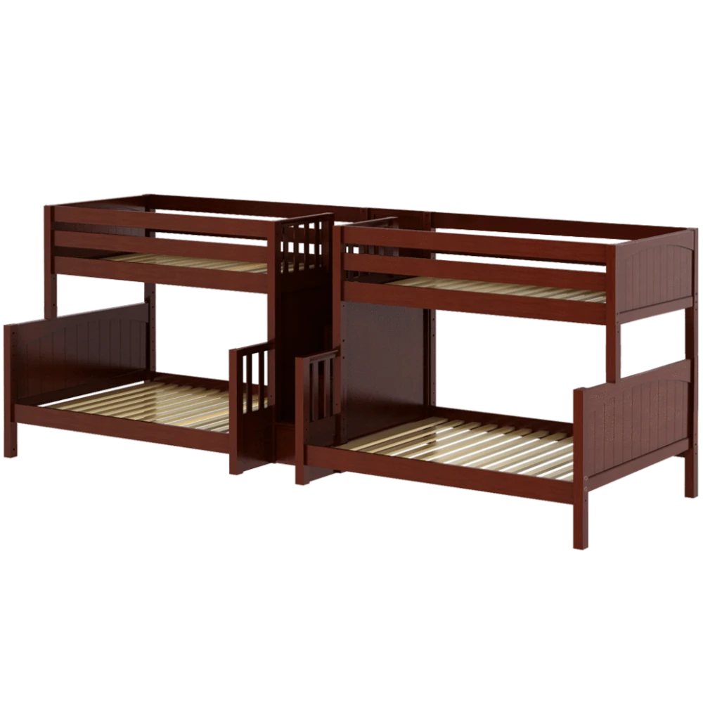 Maxtrix Twin XL Over Full XL Quadruple Bunk Bed With Stairs 8 Maxtrix Twin XL Over Full XL Quadruple Bunk Bed With Stairs - Image 6