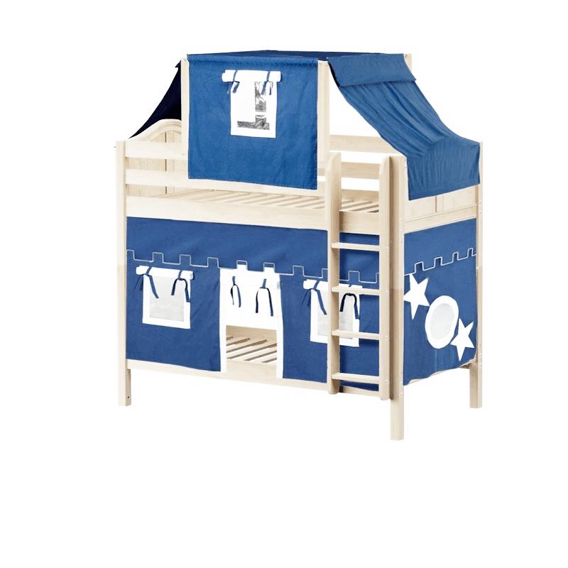 Maxtrix Twin Medium Bunk Bed With Straight Ladder, Top Tent + Curtain 11 Maxtrix Twin Medium Bunk Bed With Straight Ladder, Top Tent + Curtain - Image 9