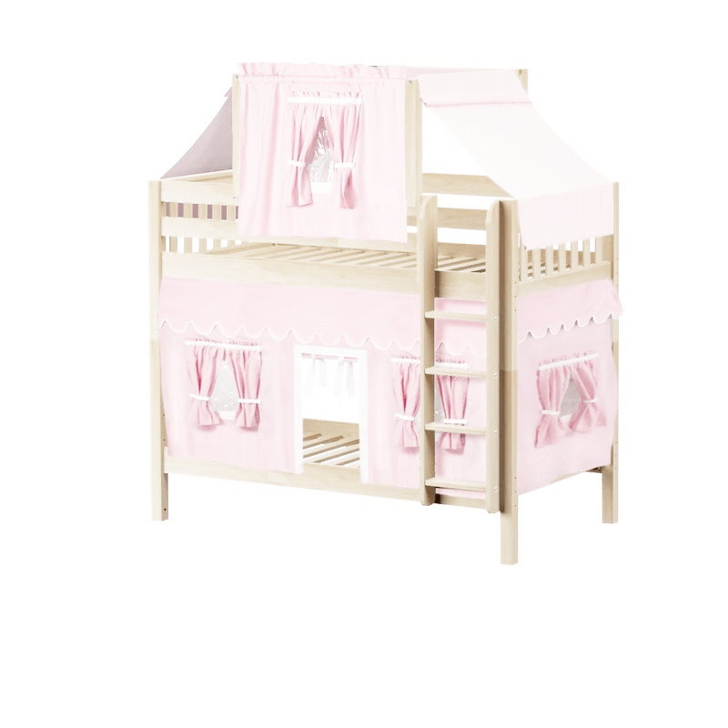 Maxtrix Twin Medium Bunk Bed With Straight Ladder, Top Tent + Curtain 16 Maxtrix Twin Medium Bunk Bed With Straight Ladder, Top Tent + Curtain - Image 14