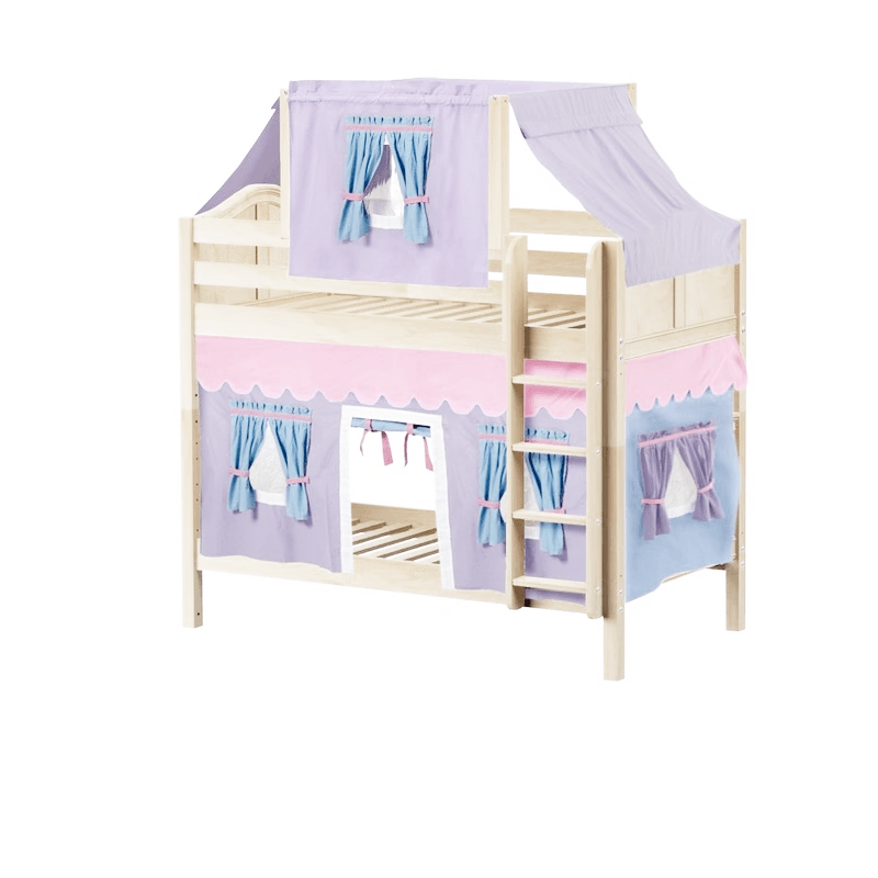 Maxtrix Twin Medium Bunk Bed With Straight Ladder, Top Tent + Curtain 6 Maxtrix Twin Medium Bunk Bed With Straight Ladder, Top Tent + Curtain - Image 4