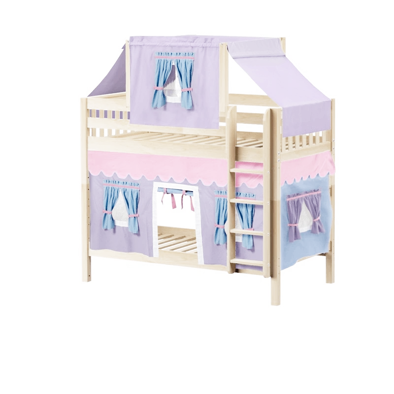 Maxtrix Twin Medium Bunk Bed With Straight Ladder, Top Tent + Curtain 21 Maxtrix Twin Medium Bunk Bed With Straight Ladder, Top Tent + Curtain - Image 19