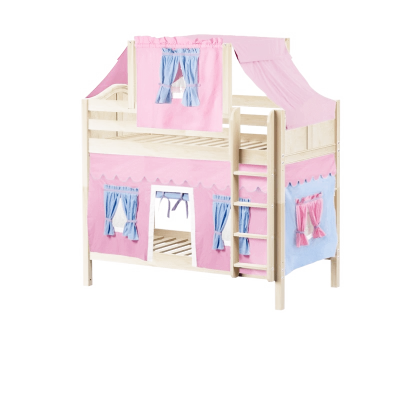 Maxtrix Twin Medium Bunk Bed With Straight Ladder, Top Tent + Curtain 5 Maxtrix Twin Medium Bunk Bed With Straight Ladder, Top Tent + Curtain - Image 3