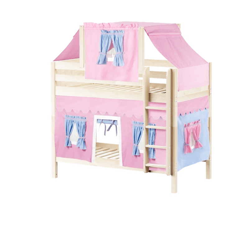 Maxtrix Twin Medium Bunk Bed With Straight Ladder, Top Tent + Curtain 8 Maxtrix Twin Medium Bunk Bed With Straight Ladder, Top Tent + Curtain - Image 6