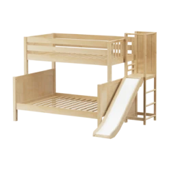 Maxtrix Medium Twin Over Full Bunk Bed With Slide Platform 12 Maxtrix Medium Twin Over Full Bunk Bed With Slide Platform -Babyletto Store BLEND NP