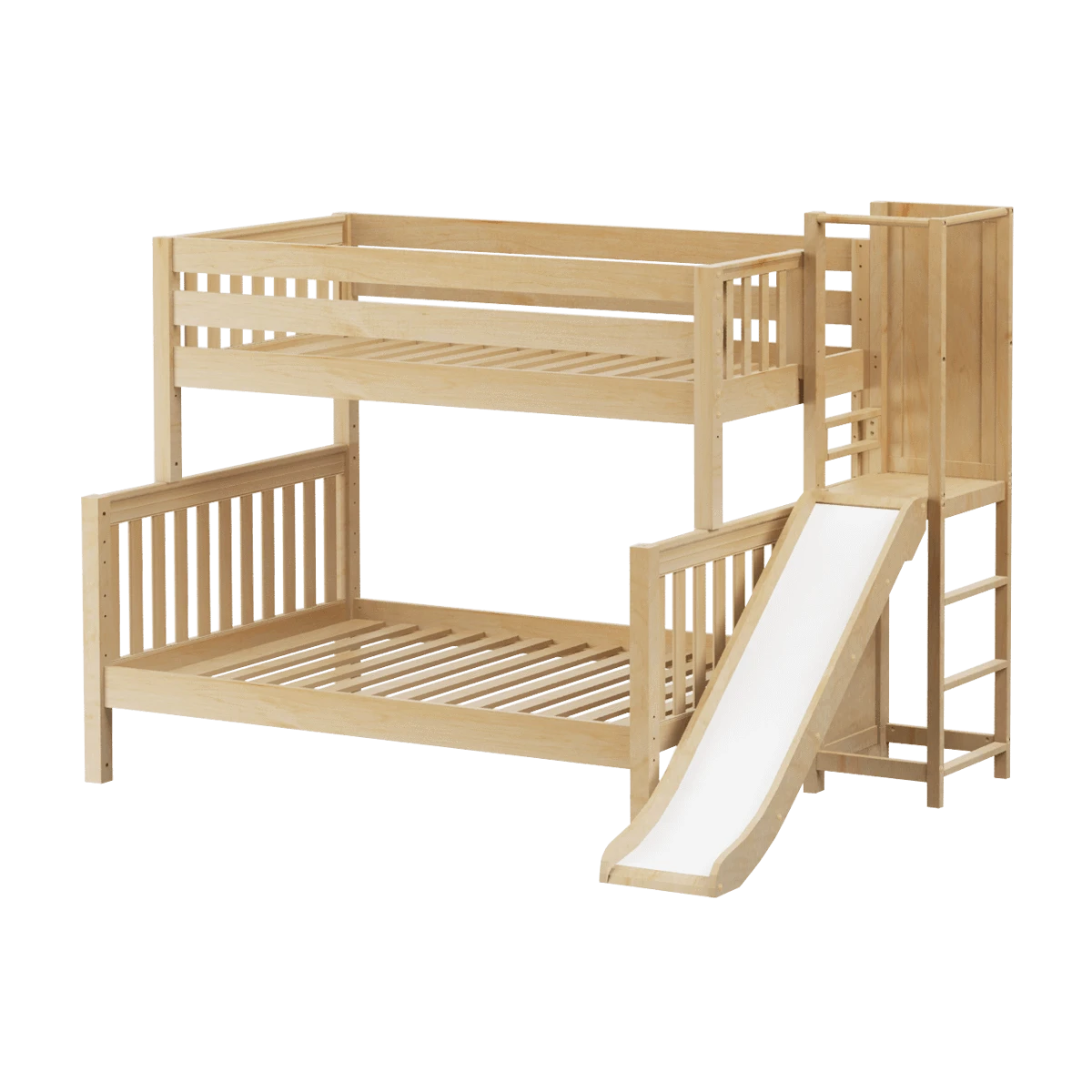 Maxtrix Medium Twin Over Full Bunk Bed With Slide Platform 4 Maxtrix Medium Twin Over Full Bunk Bed With Slide Platform - Image 2