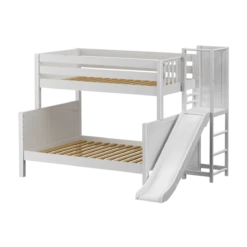 Maxtrix Medium Twin Over Full Bunk Bed With Slide Platform 10 Maxtrix Medium Twin Over Full Bunk Bed With Slide Platform -Babyletto Store BLEND WP