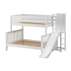 Maxtrix Medium Twin Over Full Bunk Bed With Slide Platform 11 Maxtrix Medium Twin Over Full Bunk Bed With Slide Platform -Babyletto Store BLEND WS