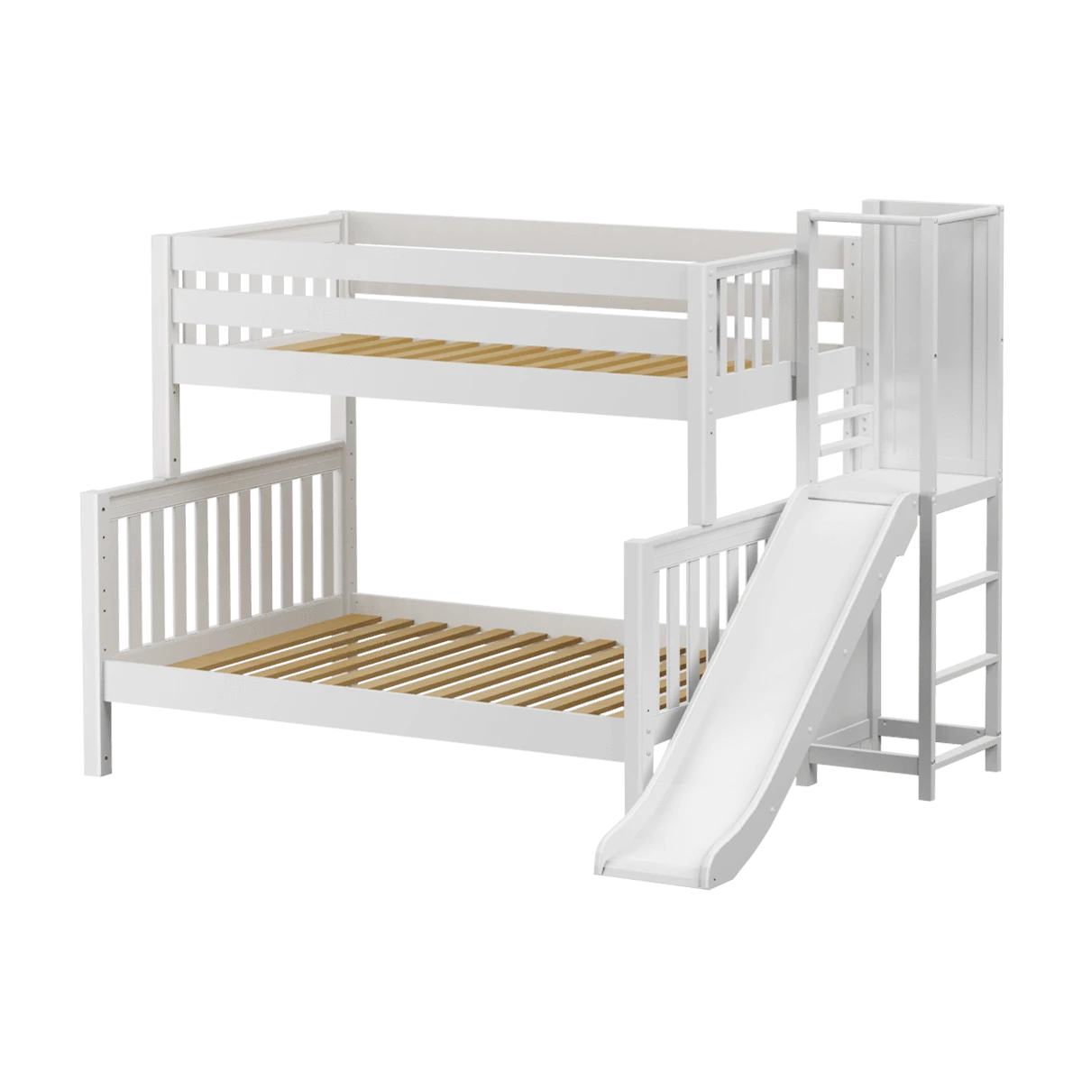Maxtrix Medium Twin Over Full Bunk Bed With Slide Platform 6 Maxtrix Medium Twin Over Full Bunk Bed With Slide Platform - Image 4