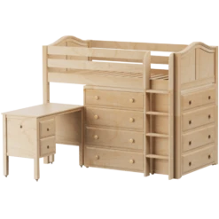 Maxtrix Twin Mid Loft Bed With Straight Ladder, Storage + Desk 19 Maxtrix Twin Mid Loft Bed With Straight Ladder, Storage + Desk -Babyletto Store BLING21L NC cd0019f3 a411 4cec bf70 72ae2d4a3a5c