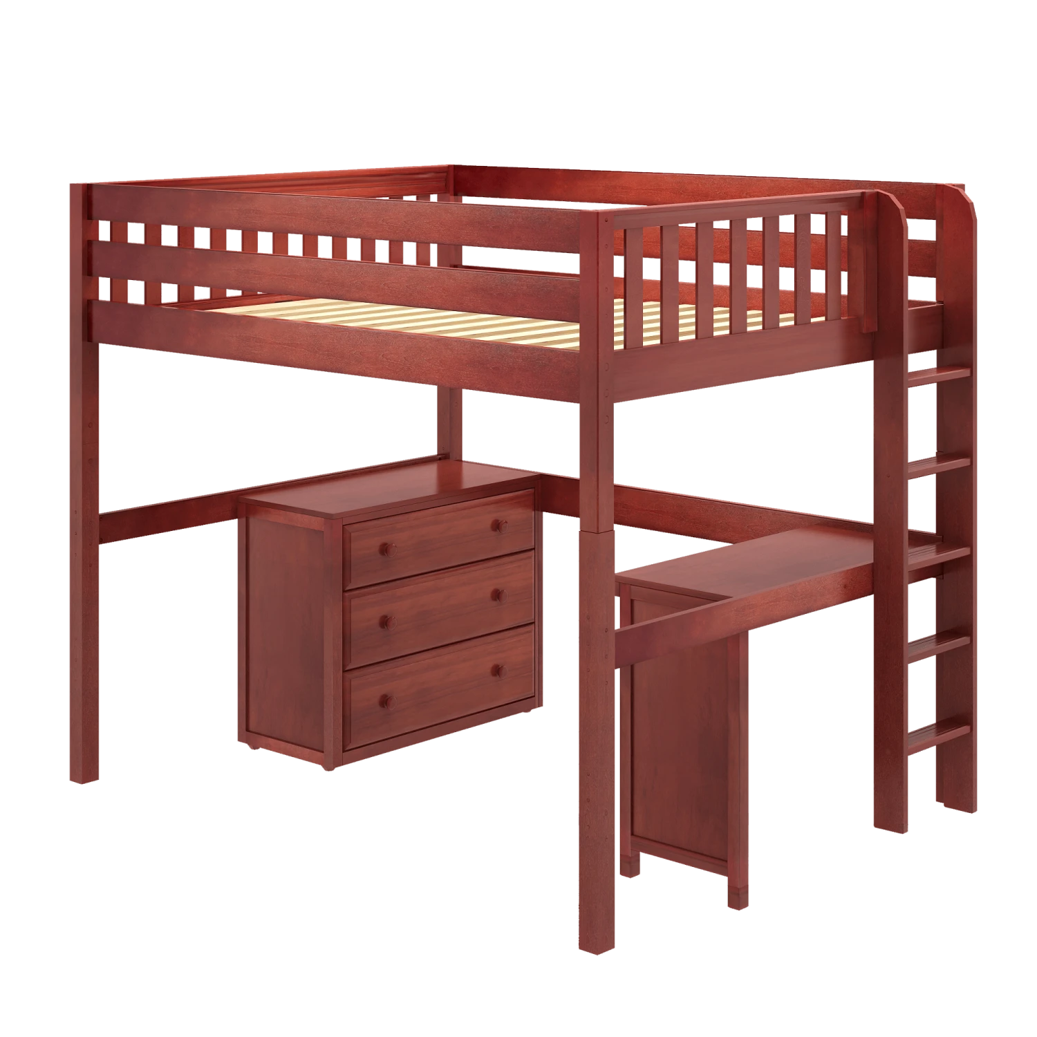 Maxtrix Full XL High Loft Bed With Desk + Storage 3 Maxtrix Full XL High Loft Bed With Desk + Storage