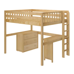 Maxtrix Full XL High Loft Bed With Desk + Storage 10 Maxtrix Full XL High Loft Bed With Desk + Storage -Babyletto Store BULKY1 XL NS