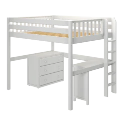 Maxtrix Full XL High Loft Bed With Desk + Storage 11 Maxtrix Full XL High Loft Bed With Desk + Storage -Babyletto Store BULKY1 XL WS