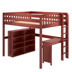 Maxtrix Full XL High Loft Bed With Desk + Storage 12 Maxtrix Full XL High Loft Bed With Desk + Storage -Babyletto Store BULKY2 XL CS