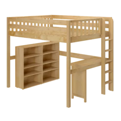 Maxtrix Full XL High Loft Bed With Desk + Storage 9 Maxtrix Full XL High Loft Bed With Desk + Storage -Babyletto Store BULKY2 XL NS