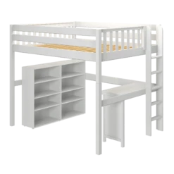 Maxtrix Full XL High Loft Bed With Desk + Storage 13 Maxtrix Full XL High Loft Bed With Desk + Storage -Babyletto Store BULKY2 XL WS