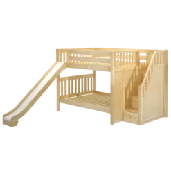 Maxtrix Full Medium Bunk Bed With Stairs + Slide 20 Maxtrix Full Medium Bunk Bed With Stairs + Slide -Babyletto Store CELEBRATE NS