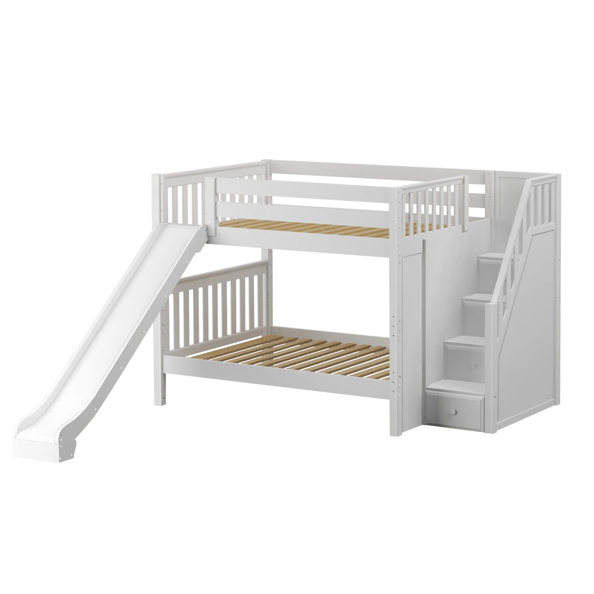 Maxtrix Full Medium Bunk Bed With Stairs + Slide 9 Maxtrix Full Medium Bunk Bed With Stairs + Slide - Image 7