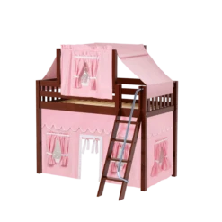 Maxtrix Twin Mid Loft Bed With Angled Ladder, Curtain + Top Tent 40 Maxtrix Twin Mid Loft Bed With Angled Ladder, Curtain + Top Tent -Babyletto Store CHAP23 CS 3be23973 4a21 43ae a9a5 b8160432770b