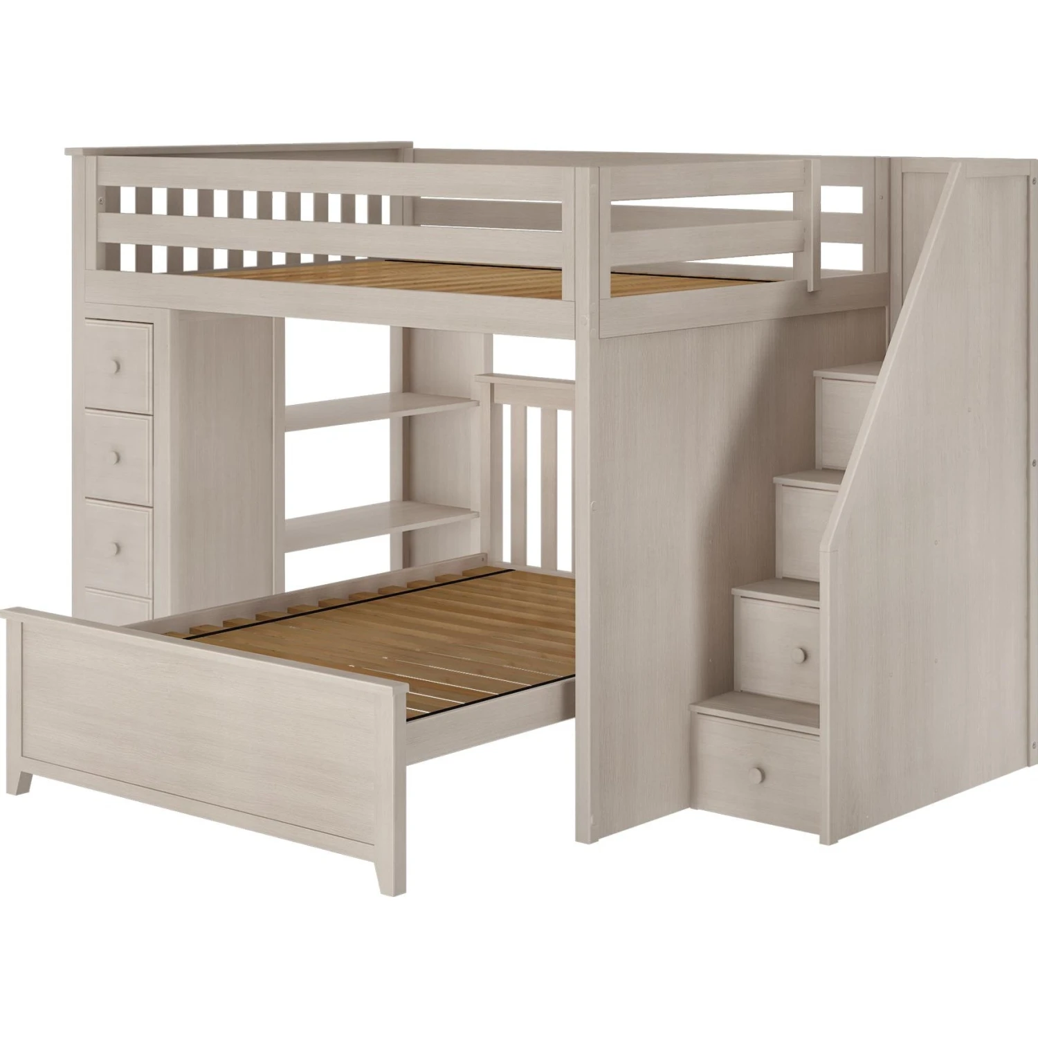 Jackpot Deluxe Cheltenham Full Over Full L-Shape Bunk With Staircase + Storage 7 Jackpot Deluxe Cheltenham Full Over Full L-Shape Bunk With Staircase + Storage - Image 5