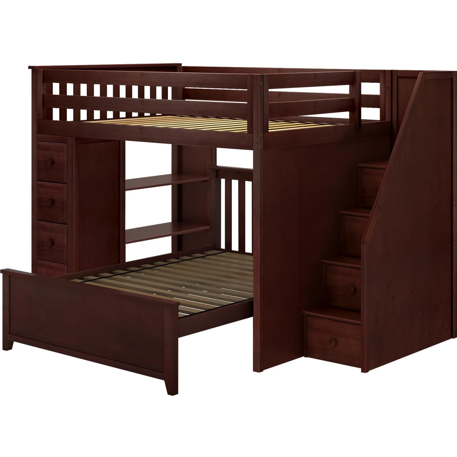 Jackpot Deluxe Cheltenham Full Over Full L-Shape Bunk With Staircase + Storage 8 Jackpot Deluxe Cheltenham Full Over Full L-Shape Bunk With Staircase + Storage - Image 6
