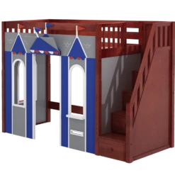 Maxtrix Twin High Loft Bed With Stairs + Playhouse Panels -Babyletto Store COLISEUM44 CS fea8a2b5 0a0e 4515 afd0 91e5bb5842f8