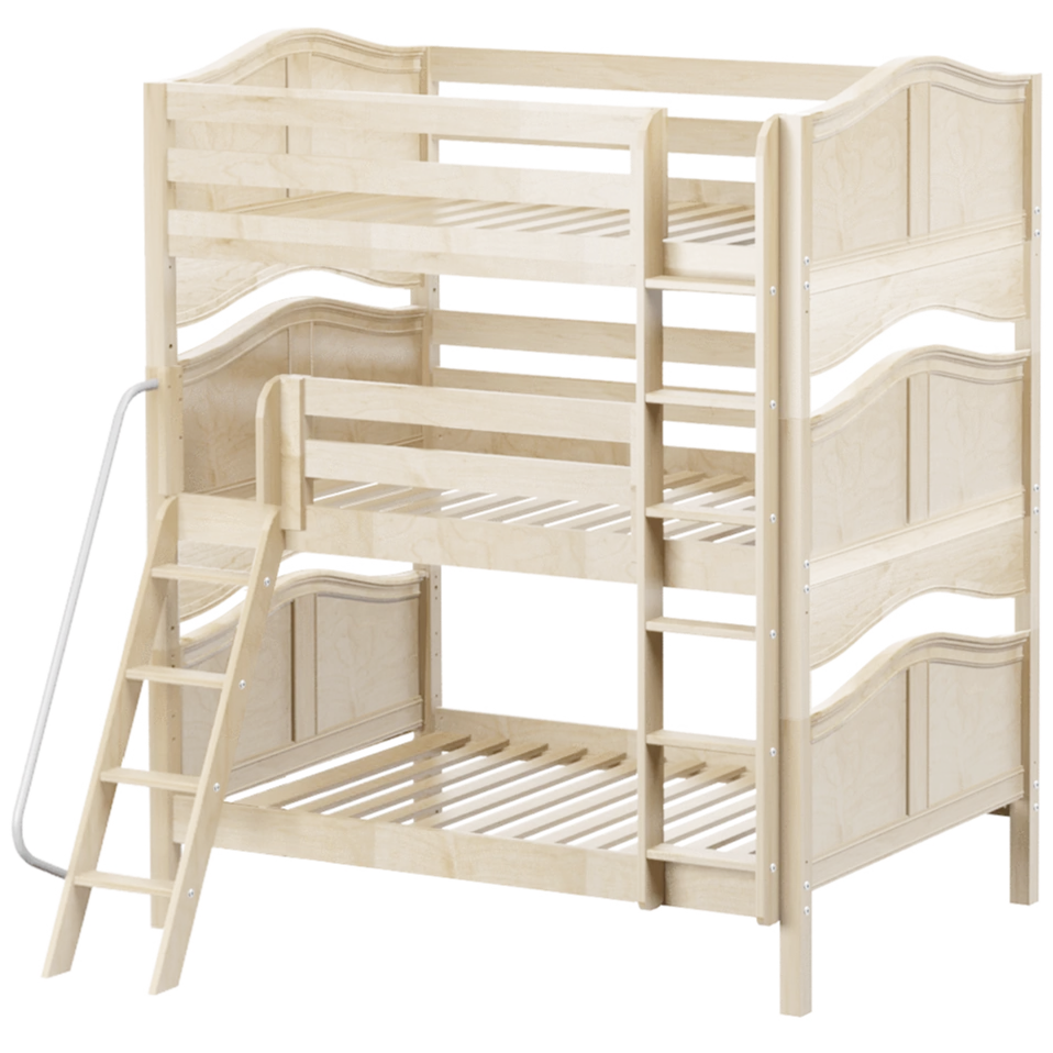 Maxtrix Full Triple Bunk Bed With Straight Ladder 5 Maxtrix Full Triple Bunk Bed With Straight Ladder - Image 3