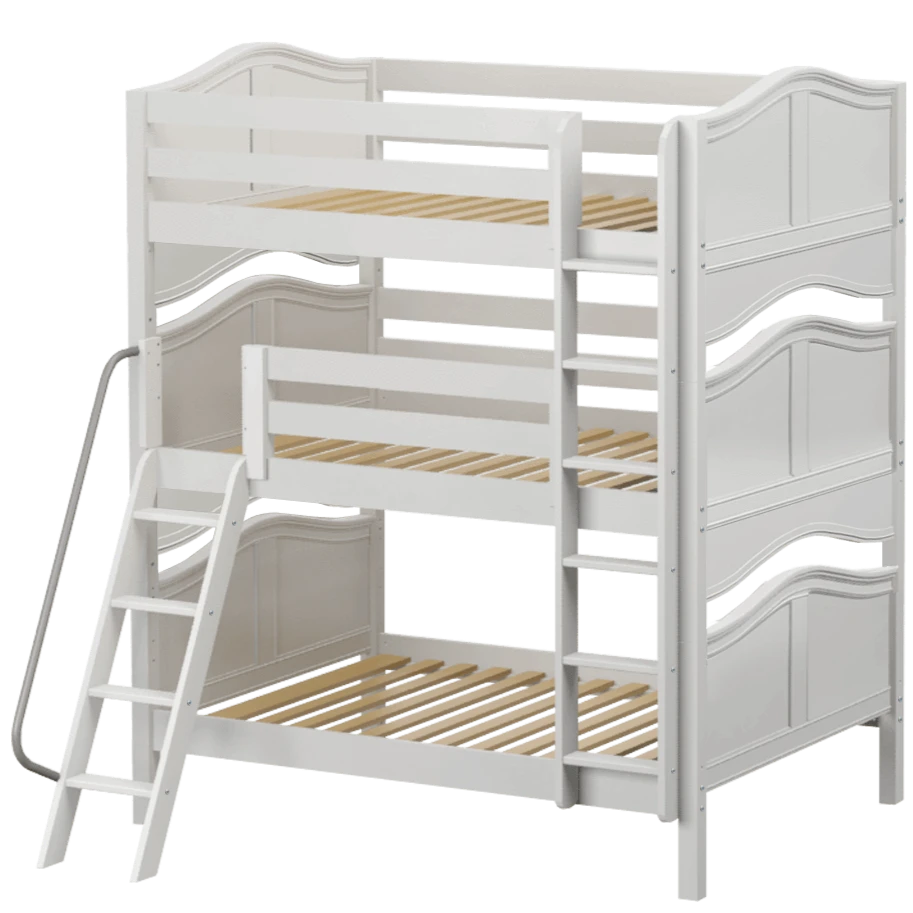 Maxtrix Full Triple Bunk Bed With Straight Ladder 11 Maxtrix Full Triple Bunk Bed With Straight Ladder - Image 9