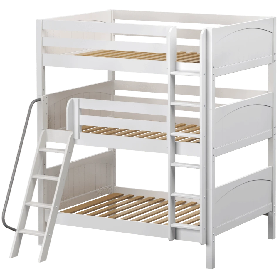 Maxtrix Full Triple Bunk Bed With Straight Ladder 13 Maxtrix Full Triple Bunk Bed With Straight Ladder - Image 11