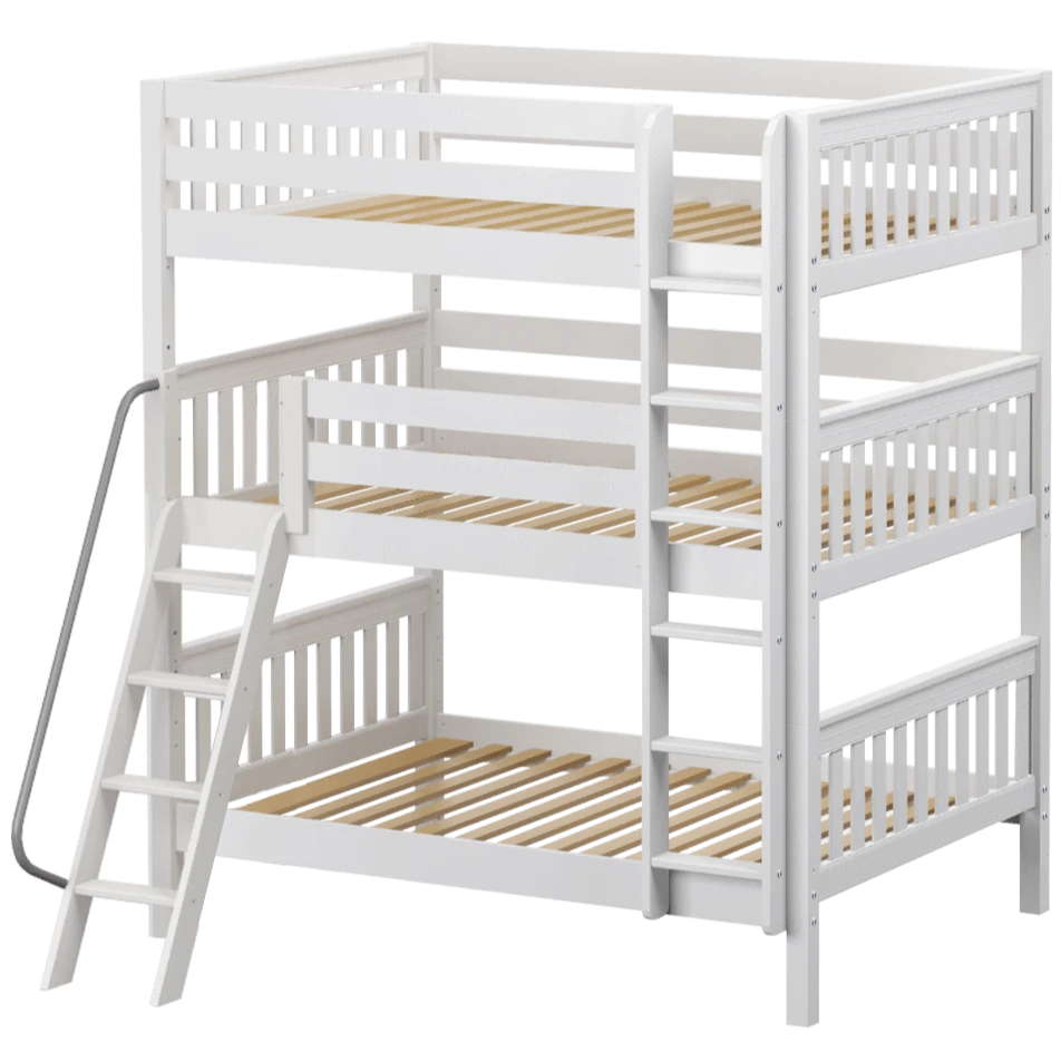 Maxtrix Full Triple Bunk Bed With Straight Ladder 14 Maxtrix Full Triple Bunk Bed With Straight Ladder - Image 12