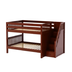 Maxtrix Full Low Bunk Bed With Stairs -Babyletto Store DAPPER CS