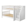 Maxtrix Full Low Bunk Bed With Stairs -Babyletto Store DAPPER WS