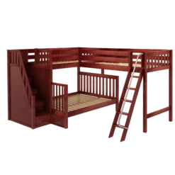 Maxtrix Corner Loft Bunk Bed - Twin XL Over Queen + Twin XL 6 Maxtrix Corner Loft Bunk Bed - Twin XL Over Queen + Twin XL -Babyletto Store DECATHLONCS
