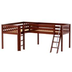 Maxtrix Twin Low Corner Loft Bed -Babyletto Store DOUBLE CS ce3c5152 b01f 4701 9155 94f394d3fa2f