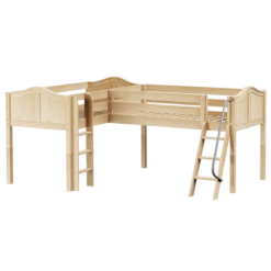 Maxtrix Twin Low Corner Loft Bed -Babyletto Store DOUBLE NC 67f127df ed79 418e a91e 1f3478694d82