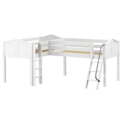 Maxtrix Twin Low Corner Loft Bed -Babyletto Store DOUBLE WC 2c246f90 0145 49ec 9b63 aae6abe1a750