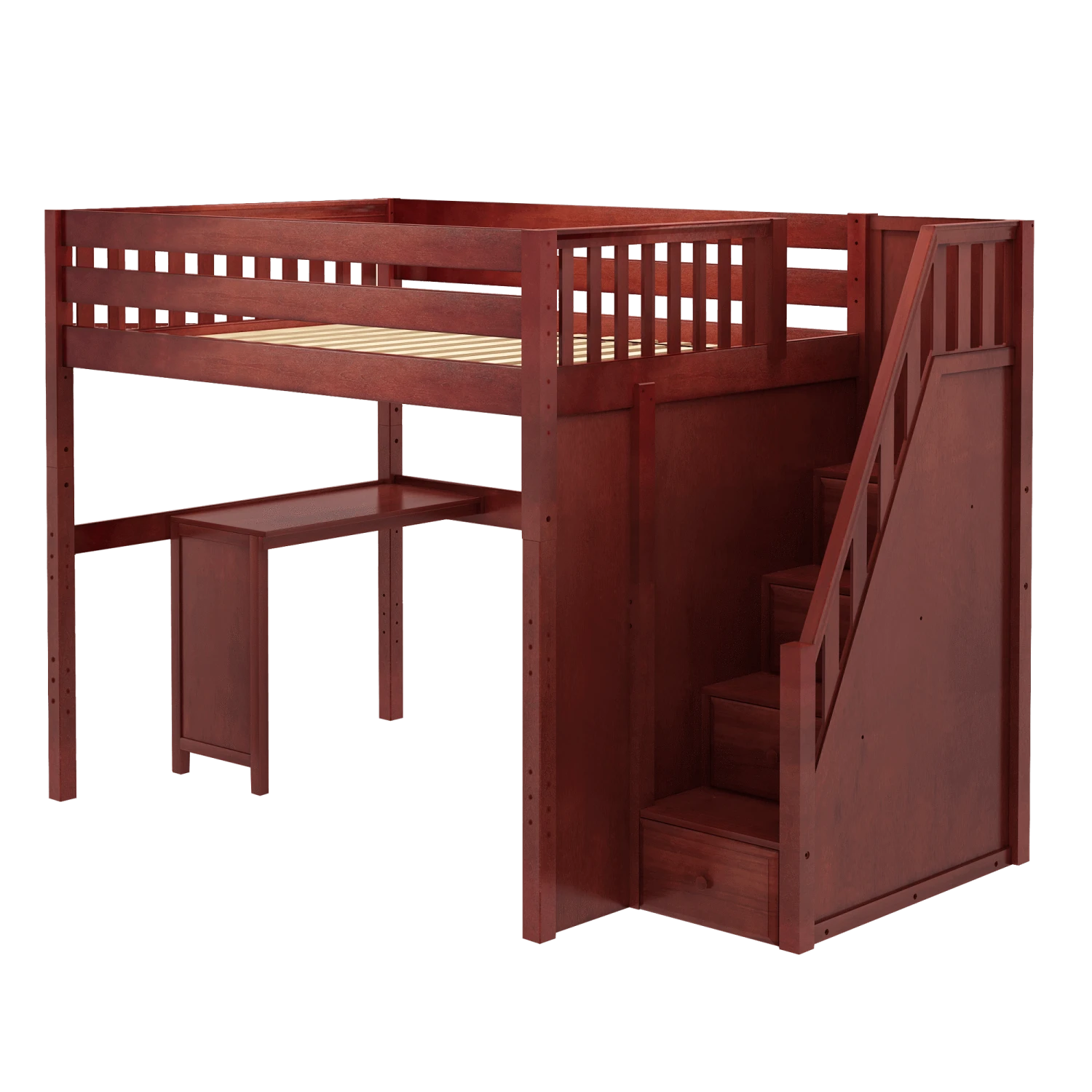 Maxtrix Full XL High Loft Bed With Stairs + Corner Desk 5 Maxtrix Full XL High Loft Bed With Stairs + Corner Desk - Image 3