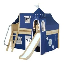 Maxtrix Full Low Loft Bed With Angled Ladder, Curtain, Top Tent, Tower + Slide 36 Maxtrix Full Low Loft Bed With Angled Ladder, Curtain, Top Tent, Tower + Slide -Babyletto Store FANTASTIC 22 NC 1240c1f5 6789 4958 aef9 b6bf79c8f65d